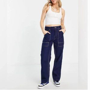NWT Polo Ralph Lauren contrast stitch carpenter pants in navy